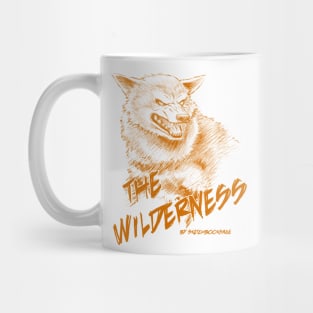 Wolf, The Wilderness- Orange Design Mug